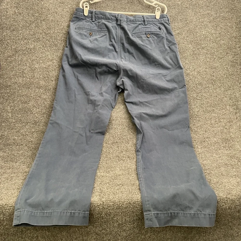 Polo Ralph Lauren Chino Pants Mens Sz 36/32 Stretch Cotton Blue